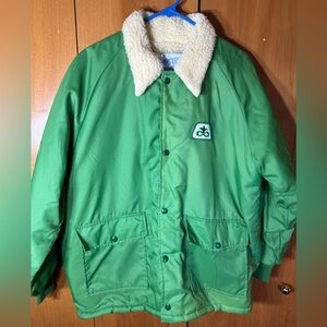 Vintage Pioneer Seed Sherpa Lined Upstream Premier Jacket Size Large